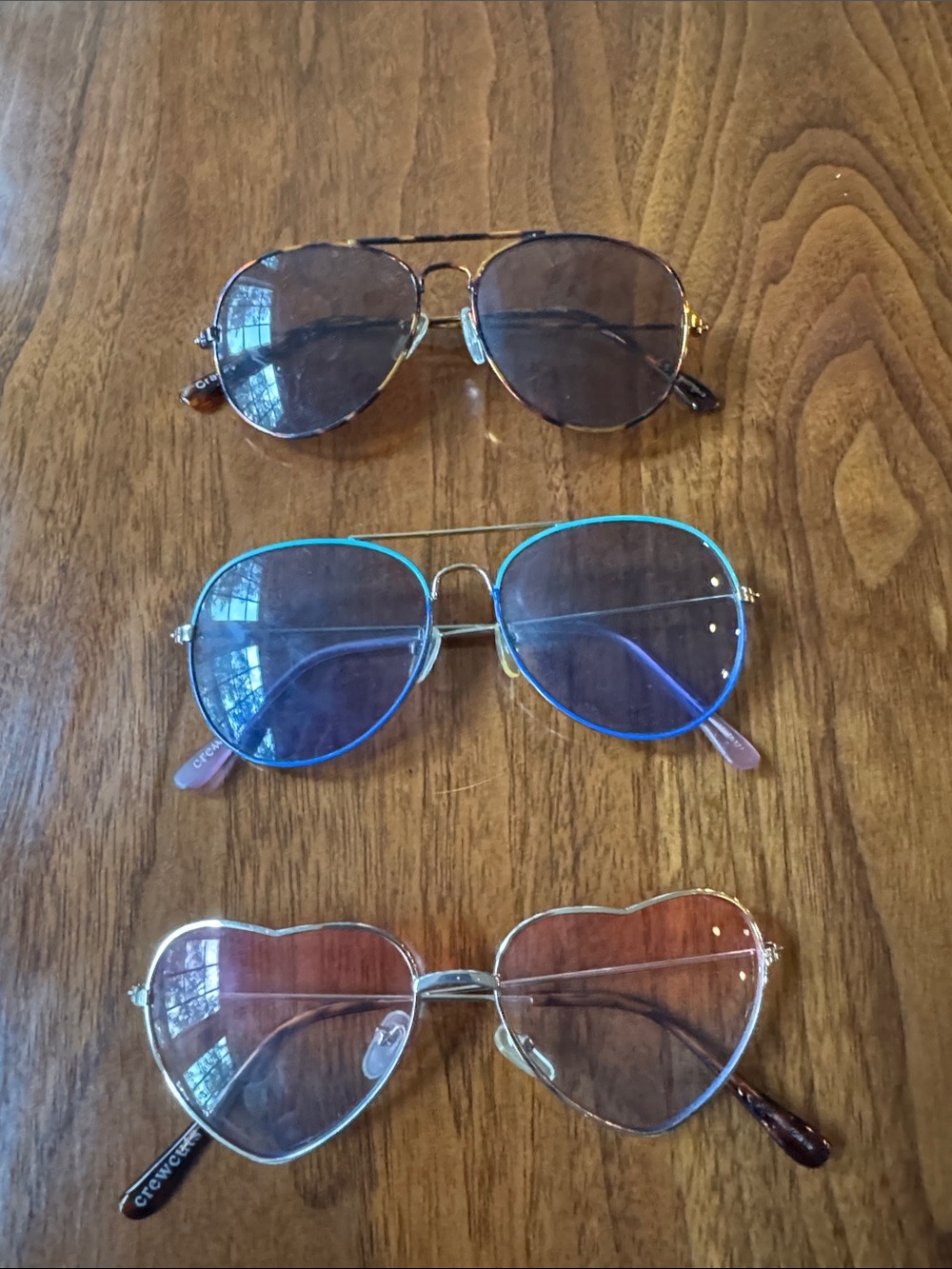 3 pairs of Crewcuts Sunglasses